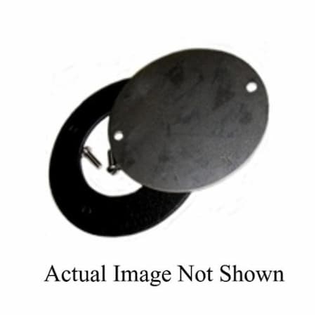 Mulberry Electrical Box Cover, Round, Die-Cast Zinc, Blank Cover 30381